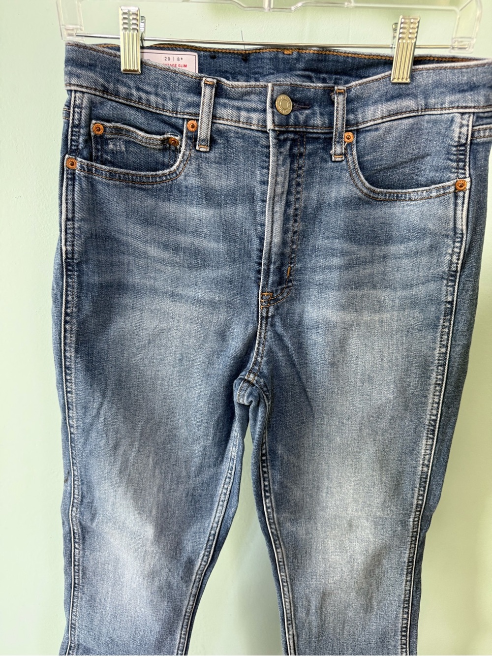 Gap Vintage Slim High Rise Size 29/8 - Picture 4 of 9